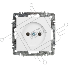 Розетка Intro Accent 6-201-01 2Р 16А-250В IP20 СУ AL/CU белый Б0063653