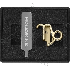 Шильд-символ Moleskine Zodiac Козерог, металл, золотистый, коробка с европодвесом, PINCAPRICORNGOLD