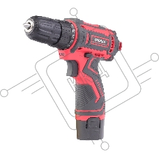 Дрель-шуруповерт аккумуляторная ПОБЕДА ДА-12П/2 Ли, 1 АКБ, 12В, 2,0 Ач, 25Нм, 2 скорости, кейс, комплект сверел и бит