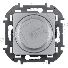 Светорегулятор поворотный Legrand без нейтрали, 300 Вт, алюминий