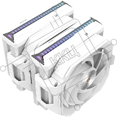 Кулер для процессора Alseye W700-W(USA) белый, 120 мм, алюминий/медь, 2200 об/мин, 35.3 дБ, 4 pin, 230 Вт, 159 мм