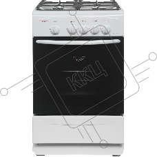 Плита газовая Gefest CG 50М02 К73 белый, конфорок 4 шт, духовка 42 л, 50 см x 85 см x 53 см