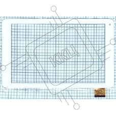 Сенсорное стекло (тачскрин) HXD-1055, белое