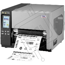 Принтер этикеток термотрансферный TSC TTP-286MT 203 dpi, 152 мм/сек, USB, Ethernet, USB-Host, RS-232, Centronics, чёрный/серый
