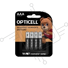 Элемент питания алкалиновый AAA/LR03 (блист. 4шт) Basic Opticell 5051002