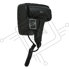 Фен для волос настенный Puff 1201Bl, черный