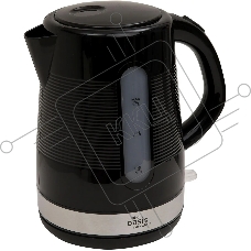 Чайник электрический Oasis making everywhere K-1PB 1,7 л. 2200 Вт, черный