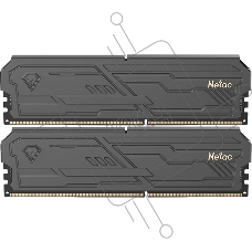 Оперативная память DDR4 DIMM 32GB (16GBx2) PC25600, 3200Mhz, Netac Shadow III, NTSHD4P32DP-32K, CL16 Black, с рад