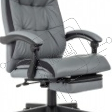Кресло руководителя Бюрократ CH-824MSG-BF серый, эко.кожа/ткань, крестов. пластик, подст. для ног Кресло руководителя Бюрократ CH-824MSG-BF серый, эко.кожа/ткань, крестов. пластик, подст. для ног