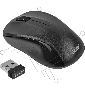 Мышь Acer OMR302 черный оптическая (1200dpi) беспроводная USB (3but)