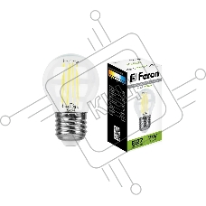 Лампа светодиодная Feron LB-52 (25877) 7 вт Е27 белый шар FILAMENT