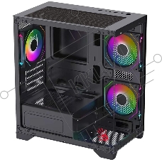 Компьютерный корпус Bloody BD-CC103F черный без БП mATX 7x120mm 1xUSB2.0 1xUSB3.0 audio bott PSU