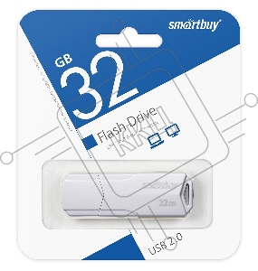 Накопитель USB SmartBuy 32GB CLUE White (SB32GBCLU-W)