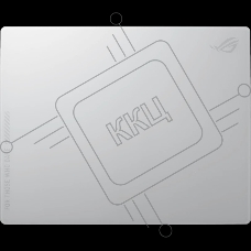 Коврик ASUS NH04 ROG MoonStone Ace L 500x400x3мм белый