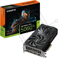 Видеокарта Gigabyte RTX5060Ti WINDFORCE OC 16GB GDDR7 128bit 3xDP HDMI 2FAN RTL