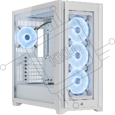 Компьютерный корпус Corsair iCUE 5000X RGB CC-9011233-WW Mid-Tower, белый, Tempered Glass (650393)