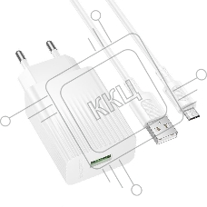 Сетевое зарядное устройство BOROFONE (6941991122668) BAS72Am 1USB 3.0A QC3.0 18W для micro USB, белый