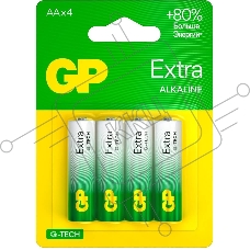 Батарея GP Extra Alkaline 15AXA21-2CRSBC4 AA (4шт) блистер
