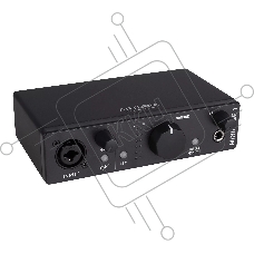 Аудиоинтерфейс USB Arturia MiniFuse 1 Black [800101] 24бит/192кГц, комбинированный разъем XLR и 6.3 мм для записи инструментов и вокала с фантомным питанием 48 В, выходы на монитор (L/R Jack), выход для наушников