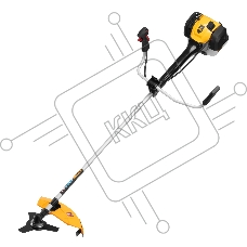 Триммер бензиновый Denzel DGT-52-PRO, анти-вибро, 52 см3, неразъем, состоит из 2 частей