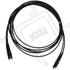 Патч-корд Cabeus FOP-50-LC-LC-3M-BK 2x50/125 OM3 LC дуплекс-LC дуплекс 3м LSZH черный