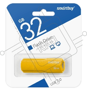 Накопитель USB SmartBuy 32GB CLUE Yellow (SB32GBCLU-Y)