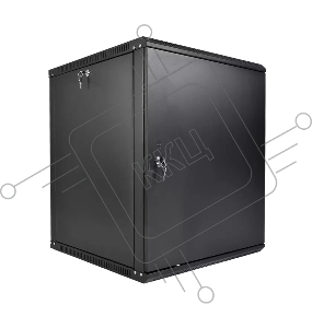 Шкаф телекоммуникационный настенный разборный ЦМО ЭКОНОМ 12U (600 x 350) дверь металл, цвет черный (ШРН-Э-12.350.1-9005)