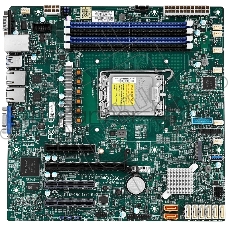 Материнская плата Supermicro X13SCL-F, LGA1700, Intel C262, 4xDDR5, 8xSATA, 1xM.2 PCIe 4.0, 1xPCIe 5.0 x16, 1xPCIe 5.0 x8, 2xPCIe 4.0 x4, 1xVGA, 1xCOM, 2x1Gb LAN, 2xUSB 3.2 Gen1, 2xUSB 2.0, 1x3.5 мм, microATX