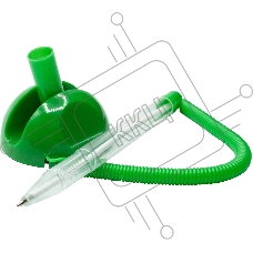 Ручка шариковая Silwerhof ECO зеленый, d=0.7мм, синие чернила, на подставке, сменный стержень, линия 0.5мм круглая