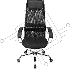 Кресло руководителя Бюрократ CH-607SL TW-01 Neo Black черный, сетка/ткань с подголов. на колес. металл хром Кресло руководителя Бюрократ CH-607SL TW-01 Neo Black черный, сетка/ткань с подголов. на колес. металл хром