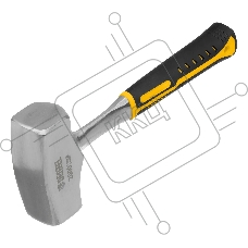 Кувалда Denzel 2 кг, цельнометаллическая, двухкомпонентная рукоятка