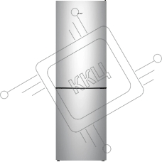 Холодильник Atlant XM-4621-181 серебристый двухкамерный 205/119л морозилка снизу