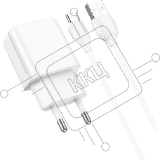 Зарядное устройство BOROFONE  для Type-C BA64Aa белый Зарядное устройство BOROFONE  для Type-C BA64Aa белый