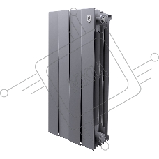 Радиатор биметаллический Royal Thermo PianoForte 500 Серебристый - 4 секц.