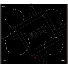 Индукционная варочная поверхность Korting HI 64013 B, 4 конфорки, стеклокерамика, 6800 Вт