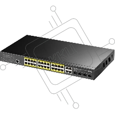 Коммутатор Cudy GS2028PS4-300W (L2) 28x1Гбит/с 4SFP 24PoE+ 300W управляемый