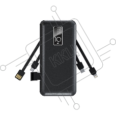 Портативное зарядное устройство REXANT Power Bank (аккумуляторная батарея) 10000 mAh, черное