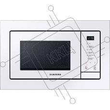 Микроволновая печь встраиваемая Samsung MS23A7118AW/BW белый, 23 л, 800 Вт, переключатели - сенсор