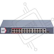 Коммутатор iFLOW F-SW-EM426POE-VM/L, 24×100 Мбит/с PoE + 2×1 Гбит/с Комбо (RJ45/SFP), настраиваемый