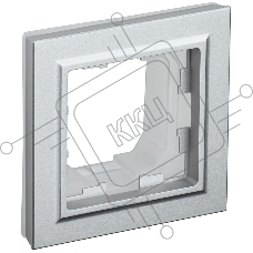 Рамка 1-местная IEK BRITE РУ-1-БрА-4 (BR-M12-44-K47) IP44 4 алюминий