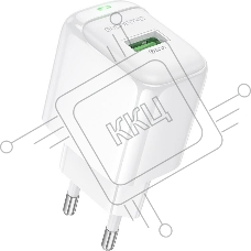 Сетевое зарядное устройство BOROFONE (6941991113789) BAS42A 1USB 3.0A QC3.0 18W белый Сетевое зарядное устройство BOROFONE (6941991113789) BAS42A 1USB 3.0A QC3.0 18W белый