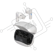 Беспроводные наушники Maxvi MHF-120BT белые TWS\LCD\Sensor\200мАч\5.4\кабель Type-C