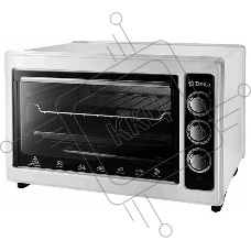 Мини-печь Delta D-0124 белый, ТЭН повыш. мощности,1300 Вт,37 л,2 нагреват. эл, термостат