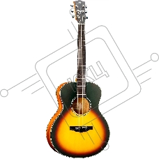 Трансакустическая гитара с уменьшенным корпусом Kepma ES36E-K10PRO-3TSM цвет санберст, матовая отделка