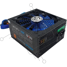 Блок питания Ginzzu MC600, 600Вт, 80 PLUS Bronze, 140мм, модульный, черный