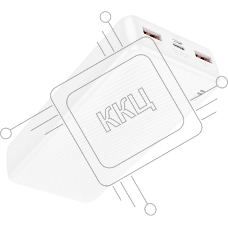 Портативный аккумулятор BOROFONE (6941991111839) BJ56A белый - 20000mAh 2USB