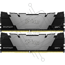 Оперативная память Kingston Fury Renegade, DDR4, 16GB (2x8GB), 4800MHz, CL19, DIMM, с радиатором, черный
