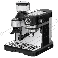 Кофемашина автоматическая Korting KCM 1015 N Ottimo черный/серебристый, исп. кофе - зерновой, 1500 Вт, 19 Бар