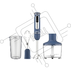 Блендер погружной Willmark WHB-1470BS синий, soft touch, 700 Вт