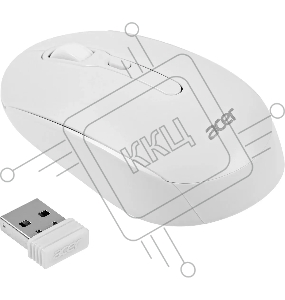 Мышь Acer OMR308 белый оптическая (1600dpi) беспроводная USB (4but)